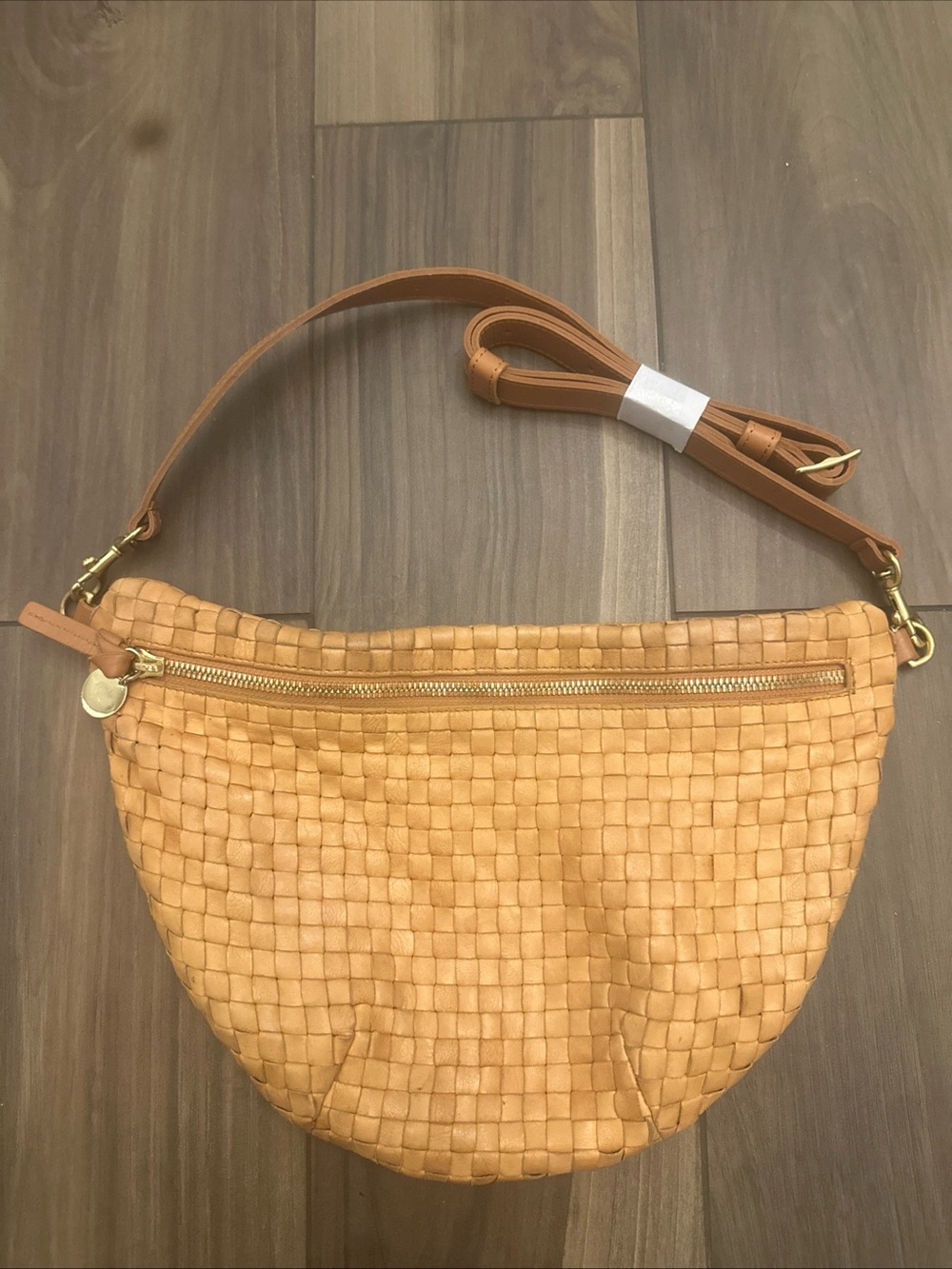 Clare V. Grande Fanny Woven Detachable Straps - Natural Woven Checker